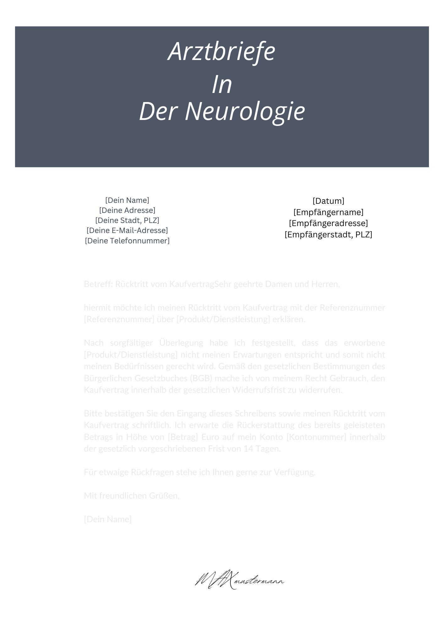 Arztbriefe In Der Neurologie