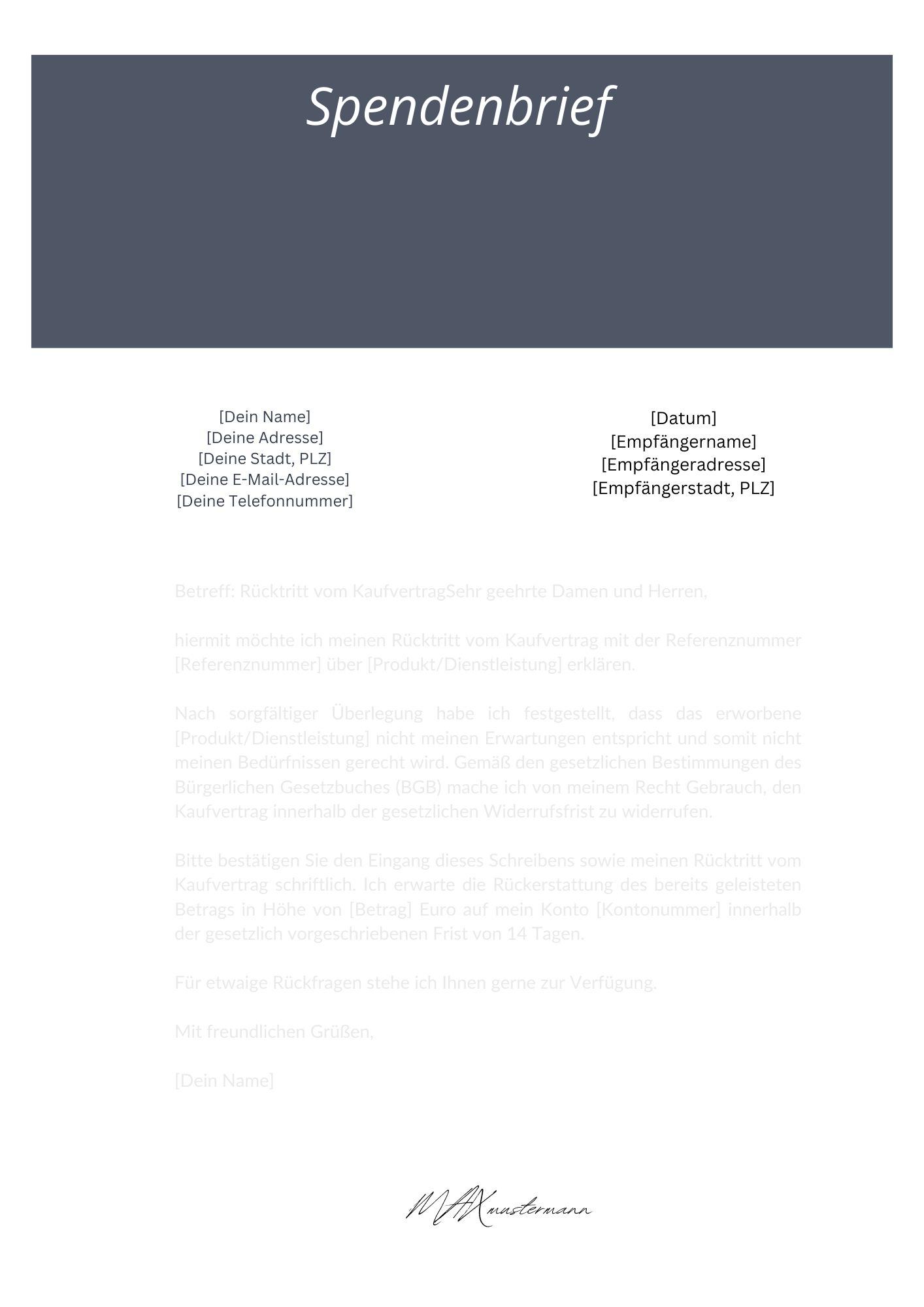 Spendenbrief